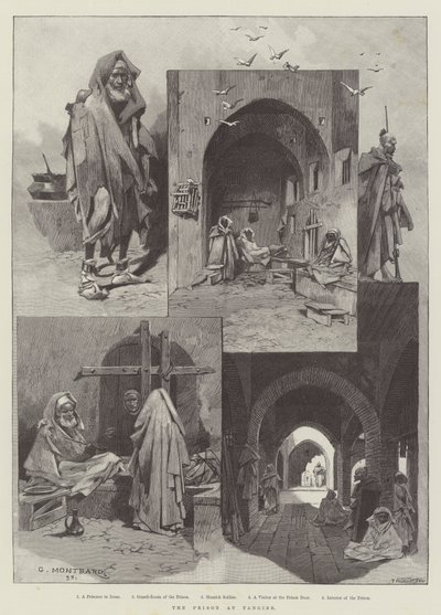 The Prison at Tangier by Charles Auguste Loye